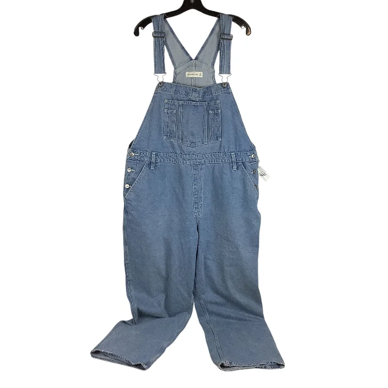 Overalls By Abercrombie And Fitch In Blue Denim, Size: Xl