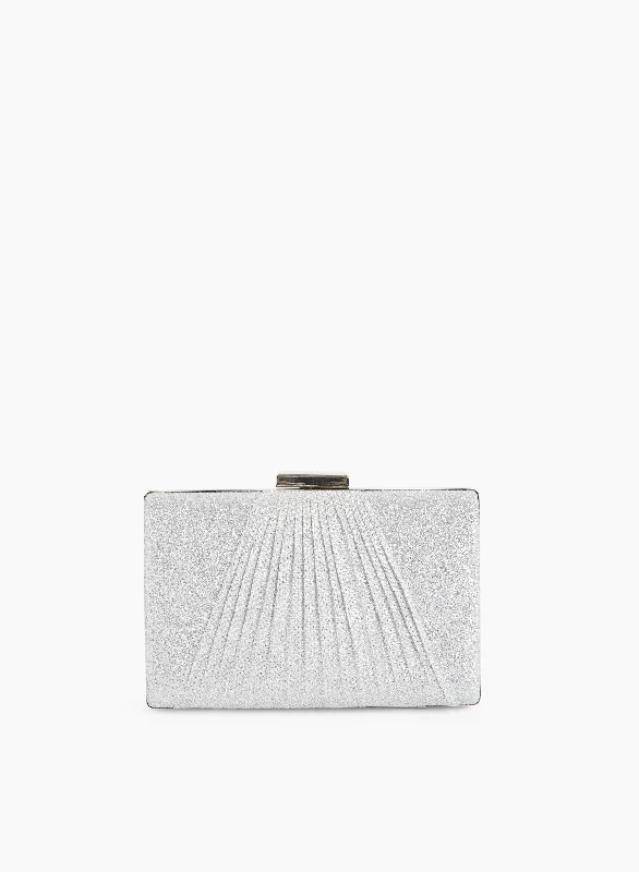 Rectangular Glitter Detail Clutch