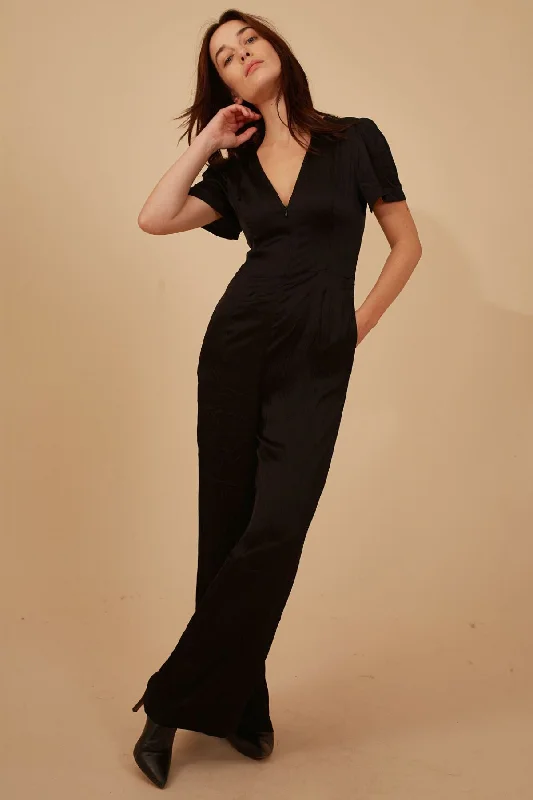 Silkwood Corrie Jumpsuit in Black