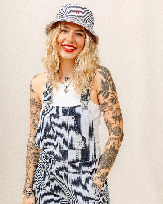 Railroad Dungarees - Indigo Hickory Stripe