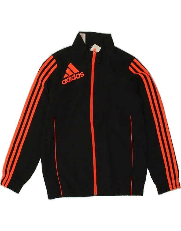 Men's Coats with Vintage StyleADIDAS Boys Graphic Tracksuit Top Jacket 9-10 Years Black Polyester Men's Coats with Vintage StyleADIDAS Boys Graphic Tracksuit Top Jacket 9-10 Years Black Polyester