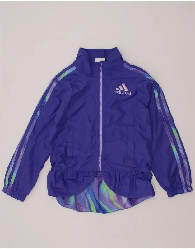 Men's Coats with Tactical FeaturesADIDAS Girls Rain Jacket 2-3 Years Blue Polyester