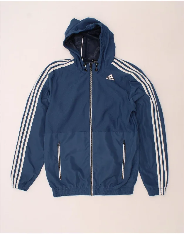 Designer Men's OvercoatsADIDAS Mens Climalite Hooded Rain Jacket UK 36/38 Small Navy Blue Designer Men's OvercoatsADIDAS Mens Climalite Hooded Rain Jacket UK 36/38 Small Navy Blue