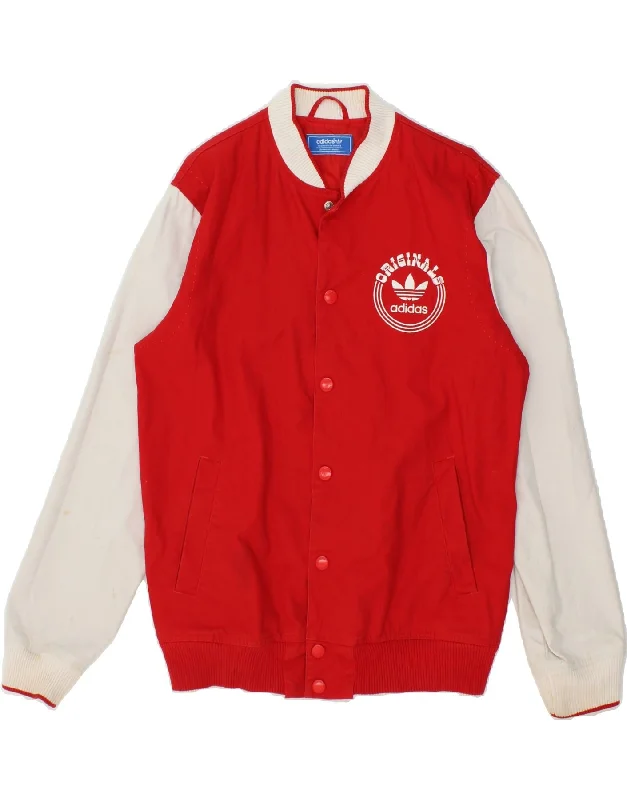 Men's Coats for Formal EventsADIDAS Mens Varsity Jacket UK 38 Medium Red Colourblock Cotton Men's Coats for Formal EventsADIDAS Mens Varsity Jacket UK 38 Medium Red Colourblock Cotton