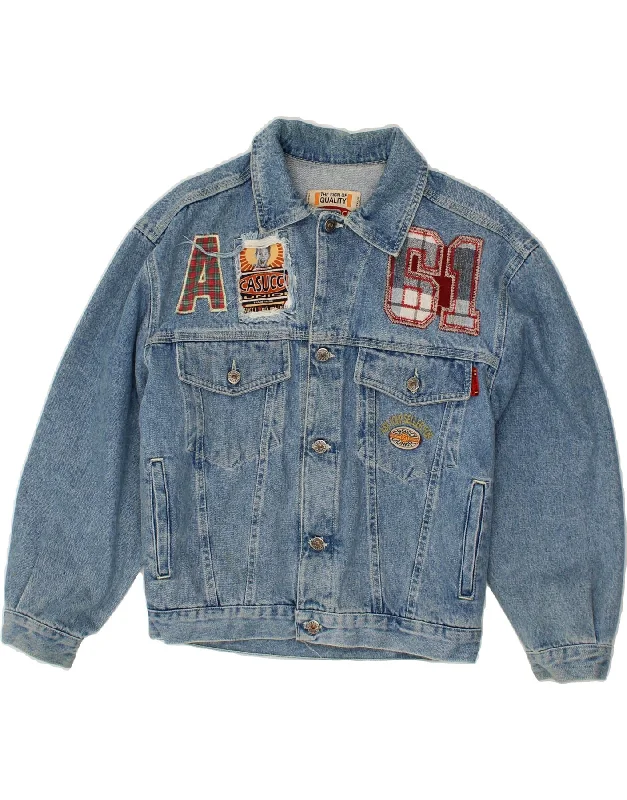Men's Coats with Ripstop FabricCASUCCI Girls Graphic Denim Jacket 15-16 Years Blue Cotton Men's Coats with Ripstop FabricCASUCCI Girls Graphic Denim Jacket 15-16 Years Blue Cotton