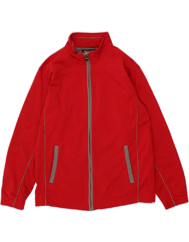 Men's Coats for BikingCHAMPION Boys Tracksuit Top Jacket 9-10 Years Red Polyester