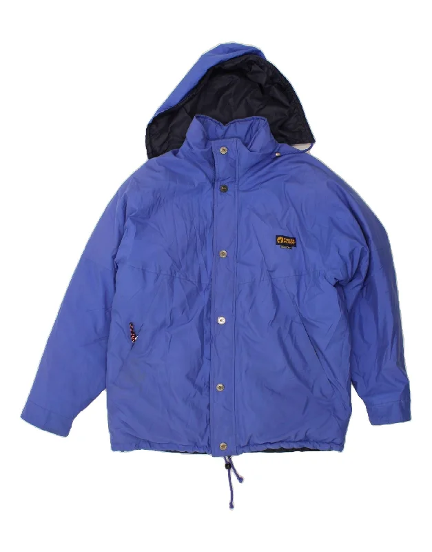 Men's Coats with Adjustable HemsCIESSE PIUMINI Mens Hooded Windbreaker Jacket UK 38 Medium Blue Polyester Men's Coats with Adjustable HemsCIESSE PIUMINI Mens Hooded Windbreaker Jacket UK 38 Medium Blue Polyester
