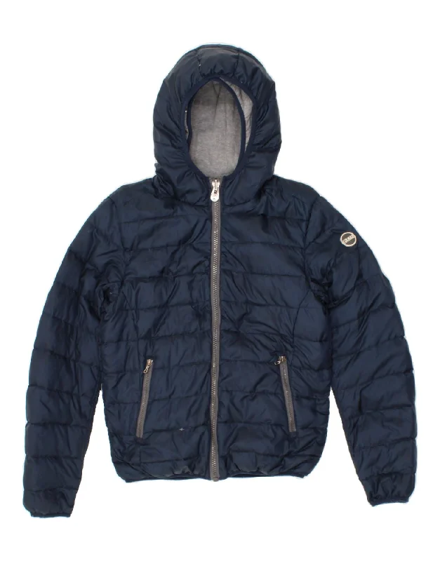 Men's Coats for SnowshoeingCOLMAR Mens Hooded Reversible Padded Jacket EU 46 Small Navy Blue Men's Coats for SnowshoeingCOLMAR Mens Hooded Reversible Padded Jacket EU 46 Small Navy Blue