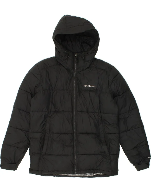 Warm Men's Down JacketsCOLUMBIA Mens Omni-Heat Hooded Padded Jacket UK 40 Large Black Polyester Warm Men's Down JacketsCOLUMBIA Mens Omni-Heat Hooded Padded Jacket UK 40 Large Black Polyester