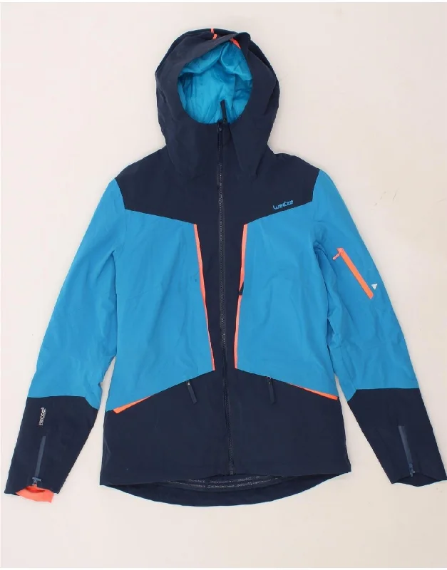 Functional Men's Ski JacketsDECATHLON Mens Slim Hooded Rain Jacket EU 36 Small Blue Colourblock Functional Men's Ski JacketsDECATHLON Mens Slim Hooded Rain Jacket EU 36 Small Blue Colourblock
