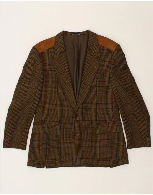 Men's Coats with Adjustable HemsDESCH Mens 2 Button Blazer Jacket UK 38 Medium Khaki Houndstooth Men's Coats with Adjustable HemsDESCH Mens 2 Button Blazer Jacket UK 38 Medium Khaki Houndstooth