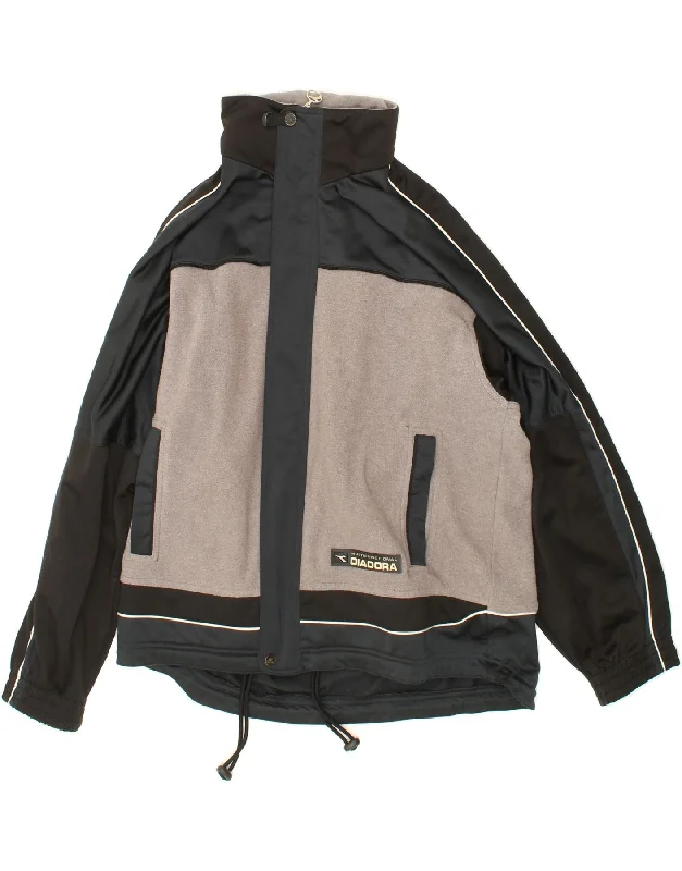 Men's Coats for Skinny MenDIADORA Mens Fleece Jacket UK 38 Medium Grey Colourblock Polyester Men's Coats for Skinny MenDIADORA Mens Fleece Jacket UK 38 Medium Grey Colourblock Polyester