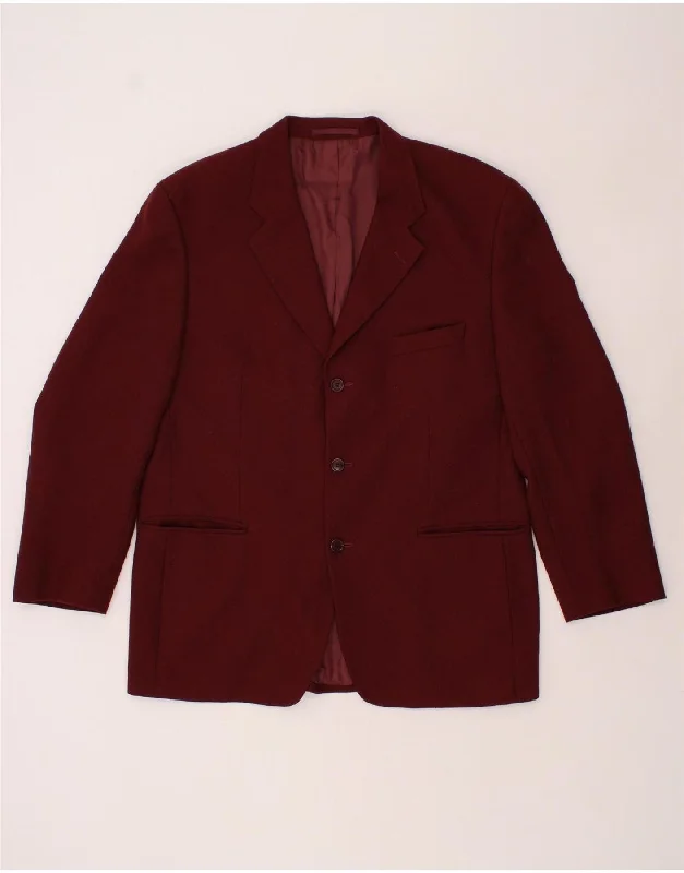 Men's Coats for Formal EventsDOUGLAS Mens 3 Button Blazer Jacket IT 54 2XL Burgundy New Wool Men's Coats for Formal EventsDOUGLAS Mens 3 Button Blazer Jacket IT 54 2XL Burgundy New Wool