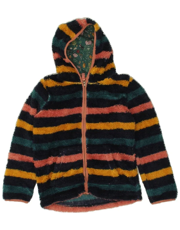 Men's Coats for Casual WearFAT FACE Girls Hooded Fleece Jacket 9-10 Years Multicoloured Striped Men's Coats for Casual WearFAT FACE Girls Hooded Fleece Jacket 9-10 Years Multicoloured Striped