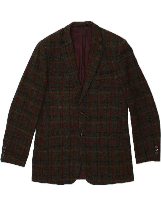 Men's Coats for Winter CampingHARRIS TWEED Mens 2 Button Blazer Jacket UK 40 Large Green Check Men's Coats for Winter CampingHARRIS TWEED Mens 2 Button Blazer Jacket UK 40 Large Green Check