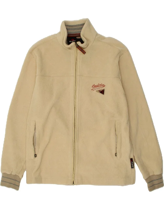 Men's Coats with Embroidered DetailsINVICTA Mens Fleece Jacket UK 40 Large Beige Polyester Men's Coats with Embroidered DetailsINVICTA Mens Fleece Jacket UK 40 Large Beige Polyester