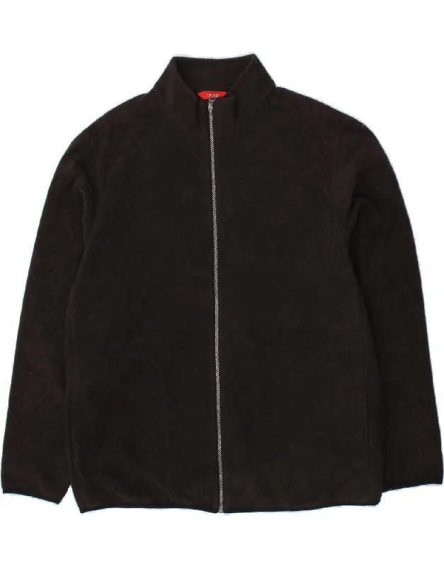 Men's Coats for HikingIZOD Mens Fleece Jacket UK 40 Large Black Polyester