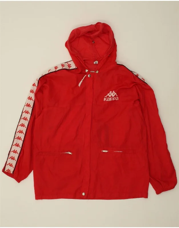 High-Quality Men's Duffle CoatsKAPPA Boys AC Milan Graphic Hooded Rain Jacket 11-12 Years Red High-Quality Men's Duffle CoatsKAPPA Boys AC Milan Graphic Hooded Rain Jacket 11-12 Years Red