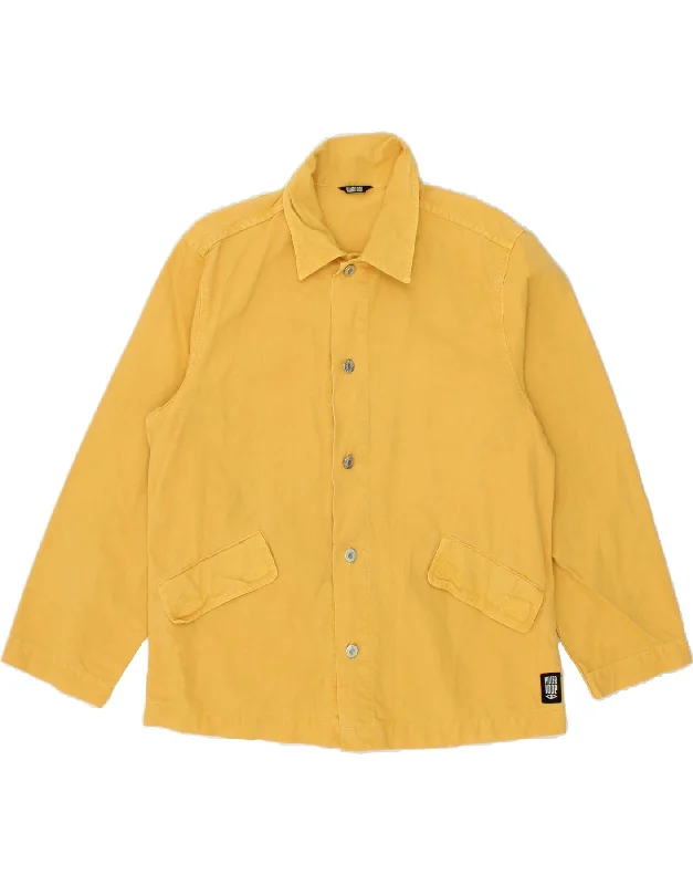 Men's Coats for Cold WeatherKILLER LOOP Mens Utility Jacket UK 38 Medium Yellow Cotton Men's Coats for Cold WeatherKILLER LOOP Mens Utility Jacket UK 38 Medium Yellow Cotton
