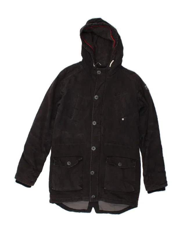 Casual Men's Bomber JacketsLEVI'S Boys Hooded Parka Jacket 15-16 Years Black