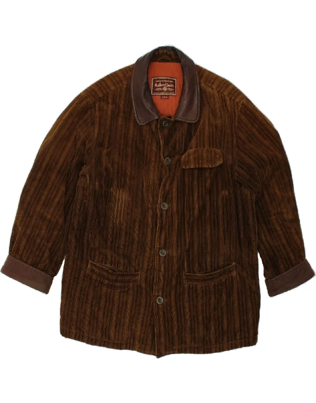 Men's Coats with ButtonsMARLBORO CLASSICS Mens Corduroy Jacket EU 52 XL Brown Cotton Men's Coats with ButtonsMARLBORO CLASSICS Mens Corduroy Jacket EU 52 XL Brown Cotton