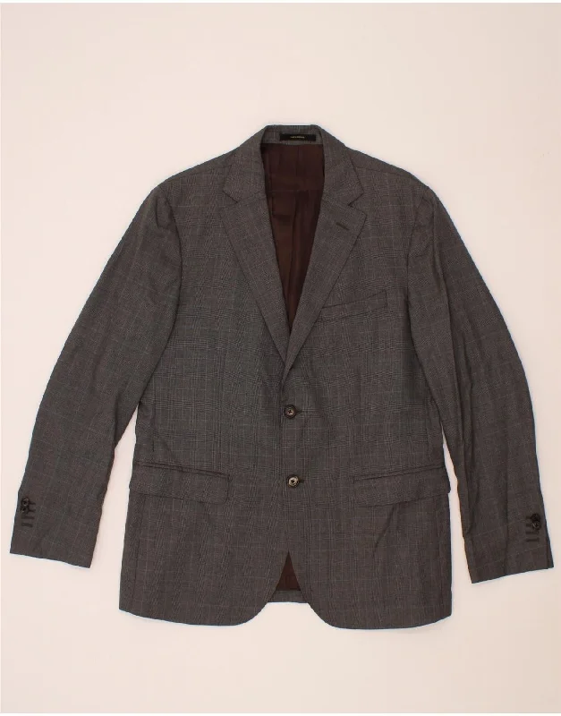 Men's Coats for SkiingMASSIMO DUTTI Mens 2 Button Blazer Jacket UK 42 XL Grey Check Wool Men's Coats for SkiingMASSIMO DUTTI Mens 2 Button Blazer Jacket UK 42 XL Grey Check Wool