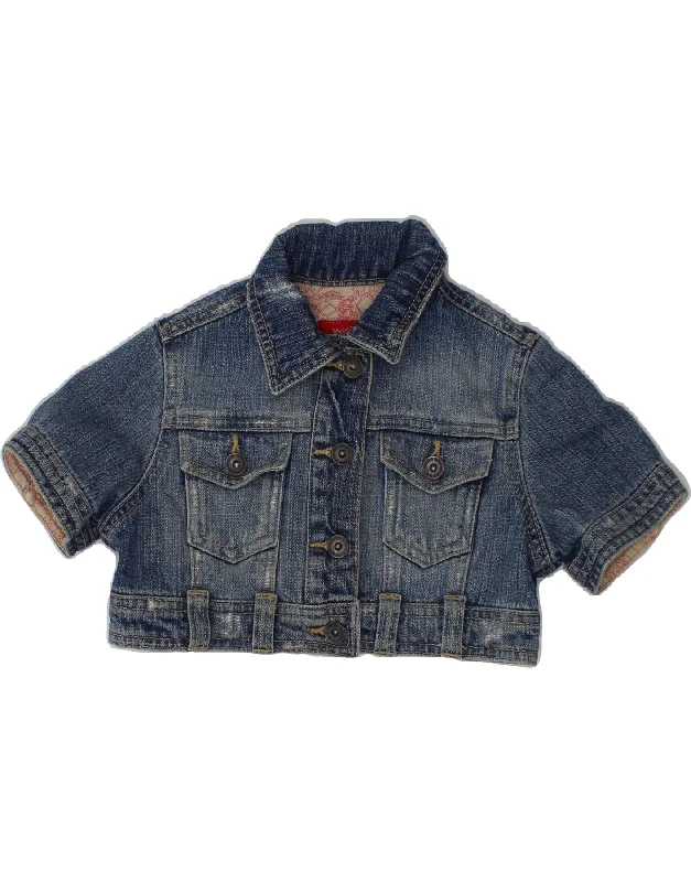 Men's Coats with Adjustable SleevesMOSSIMO Baby Girls Short Sleeve Denim Jacket 9-12 Months XS Blue Cotton