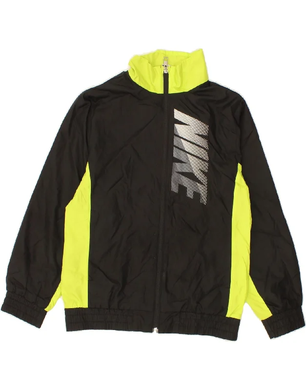 Men's Coats for Outdoor ActivitiesNIKE Boys Graphic Tracksuit Top Jacket 10-11 Years Medium Black Men's Coats for Outdoor ActivitiesNIKE Boys Graphic Tracksuit Top Jacket 10-11 Years Medium Black