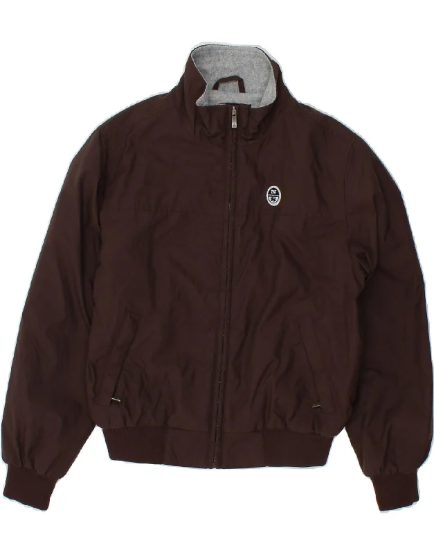 Men's Coats with Quick-Dry FabricNORTH SAILS Boys Bomber Jacket 9-10 Years Brown Nylon
