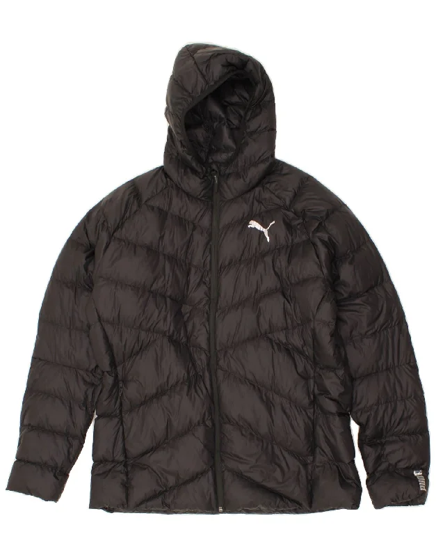 Best Men's Leather CoatsPUMA Mens Hooded Padded Jacket UK 42 XL Black Nylon