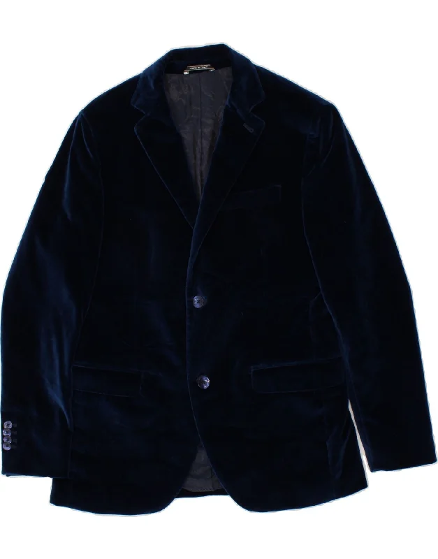 Men's Coats with Magnetic ClosuresREDAELLI Mens Velvet 2 Button Blazer Jacket UK 38 Medium Navy Blue Men's Coats with Magnetic ClosuresREDAELLI Mens Velvet 2 Button Blazer Jacket UK 38 Medium Navy Blue