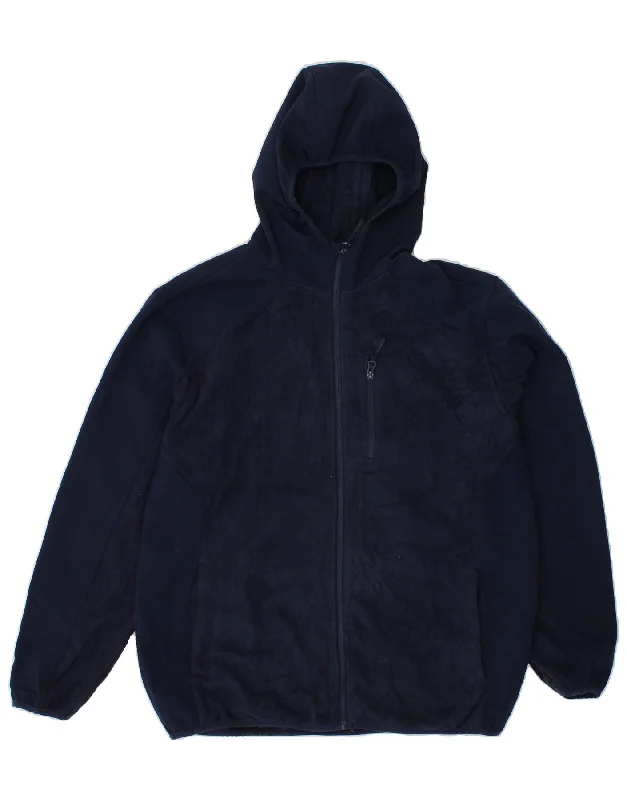 Men's Coats with Snap ButtonsREEBOK Mens Hooded Fleece Jacket UK 42 XL Navy Blue Polyester Men's Coats with Snap ButtonsREEBOK Mens Hooded Fleece Jacket UK 42 XL Navy Blue Polyester
