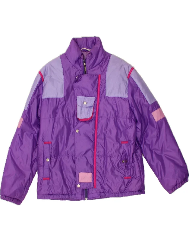 Men's Coats for Casual WearRODEO Mens Padded Jacket UK 38 Medium Purple Colourblock Nylon Men's Coats for Casual WearRODEO Mens Padded Jacket UK 38 Medium Purple Colourblock Nylon