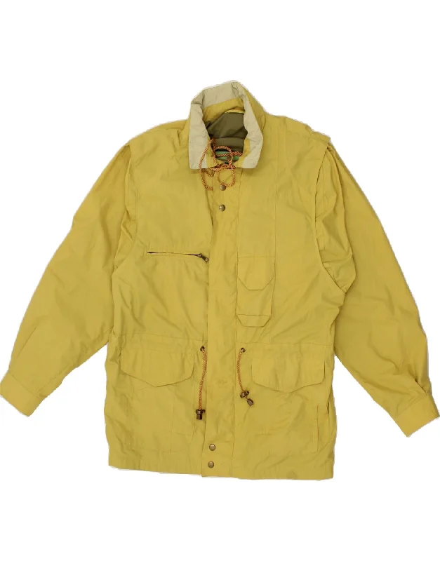 Men's Coats with VentilationSALE E PEPE Mens Windbreaker Jacket UK 42 XL Yellow