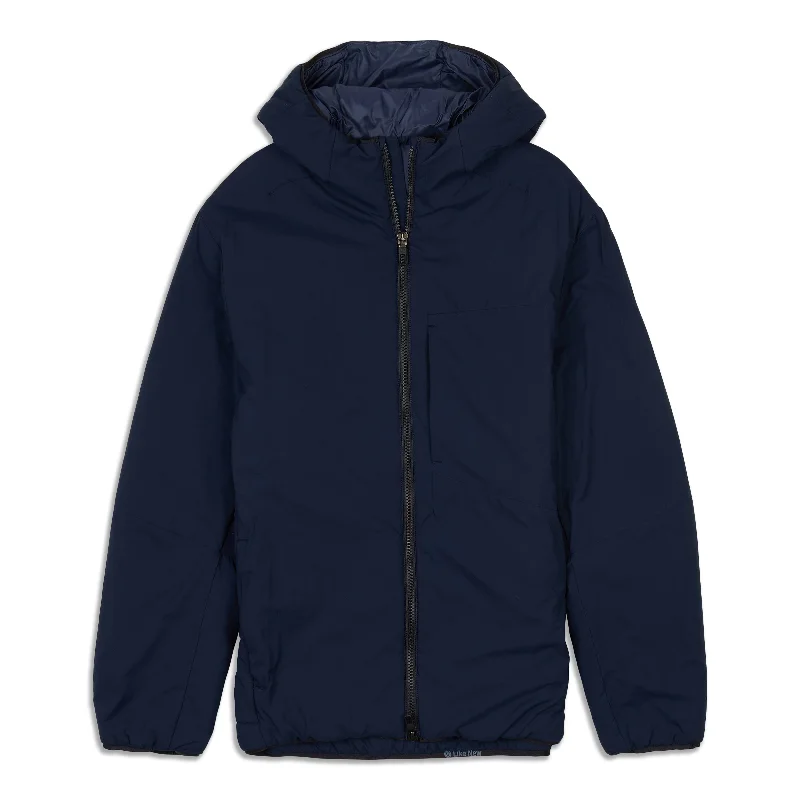 Unique Men's Flight JacketsThe Quilt Back Hooded Jacket - Resale