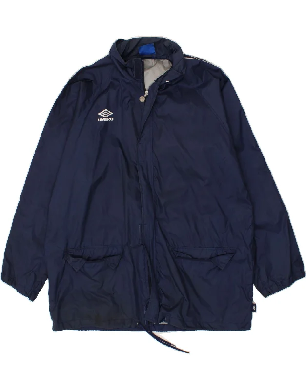 Classic Men's Trench CoatsUMBRO Mens Loose Fit Hooded Rain Jacket UK 40 Large Navy Blue Nylon Classic Men's Trench CoatsUMBRO Mens Loose Fit Hooded Rain Jacket UK 40 Large Navy Blue Nylon