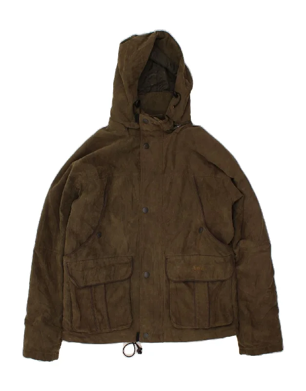 Affordable Men's Winter CoatsUNIVERS Mens Hooded Utility Jacket IT 46 Small Khaki Polyester Affordable Men's Winter CoatsUNIVERS Mens Hooded Utility Jacket IT 46 Small Khaki Polyester