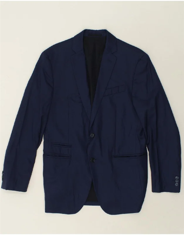 Casual Men's Bomber JacketsVERSACE Mens 2 Button Blazer Jacket IT 48 Medium Navy Blue Wool Casual Men's Bomber JacketsVERSACE Mens 2 Button Blazer Jacket IT 48 Medium Navy Blue Wool