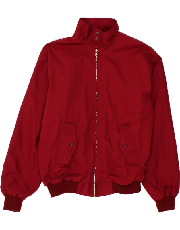 Men's Coats with VentilationVINTAGE Mens Bomber Jacket UK 42 XL Red
