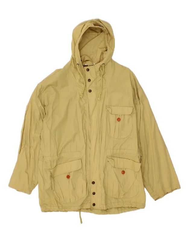 Men's Coats for SnowboardingVINTAGE Mens Hooded Utility Jacket UK 40 Large Beige Cotton Men's Coats for SnowboardingVINTAGE Mens Hooded Utility Jacket UK 40 Large Beige Cotton
