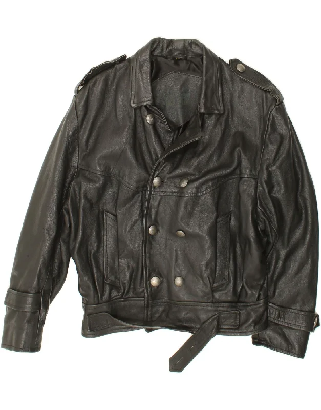 Men's Coats with Slim FitsVINTAGE Mens Oversized Military Leather Jacket UK 36 Small Black Leather Men's Coats with Slim FitsVINTAGE Mens Oversized Military Leather Jacket UK 36 Small Black Leather