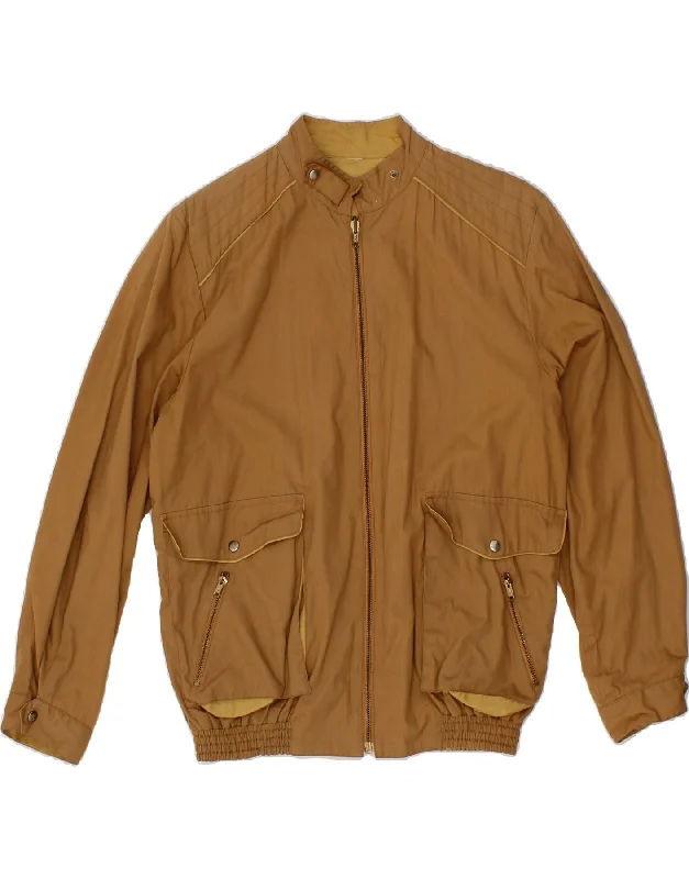 Men's Coats with Contrast StitchingVINTAGE Mens Reversible Jacket UK 36 Small Brown