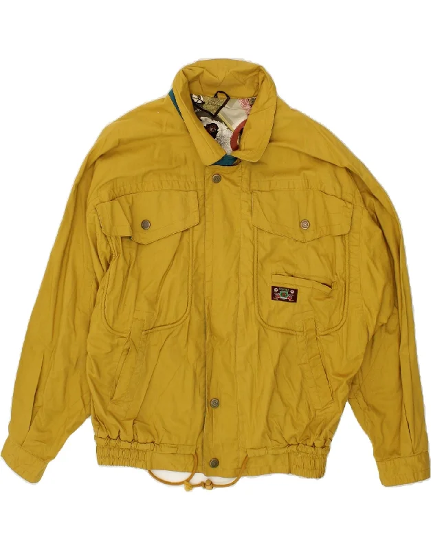 Men's Coats with Military InfluenceVINTAGE Mens Utility Jacket UK 40 Large Yellow