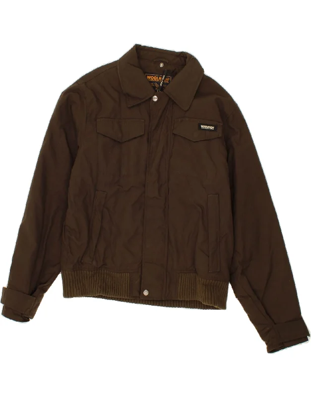 Men's Coats with Convertible CollarsWOOLRICH Mens Bomber Jacket UK 40 Large Brown Nylon Men's Coats with Convertible CollarsWOOLRICH Mens Bomber Jacket UK 40 Large Brown Nylon