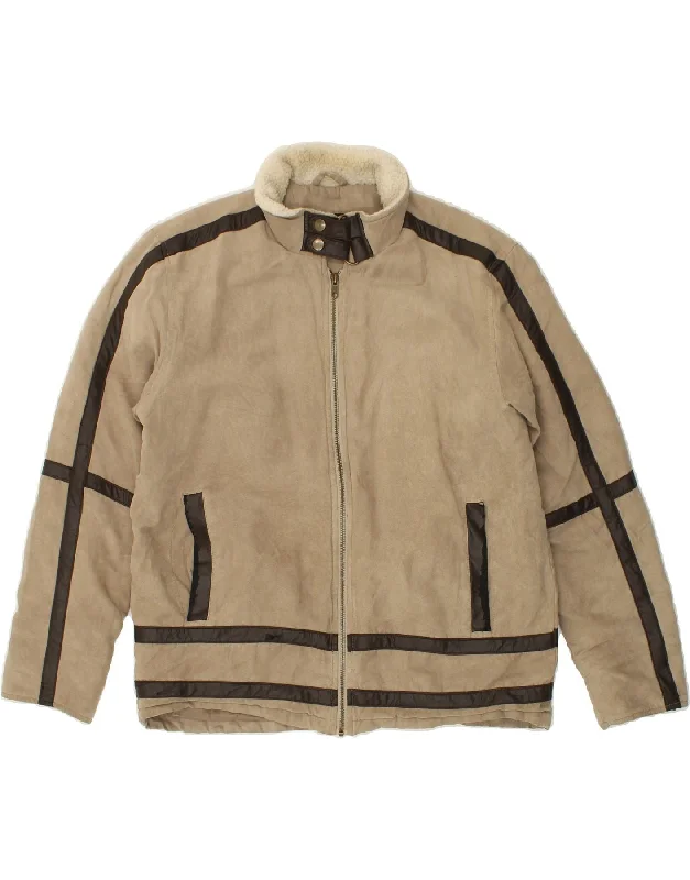 Men's Coats for Casual WearWRANGLER Mens Bomber Jacket UK 38 Medium Beige